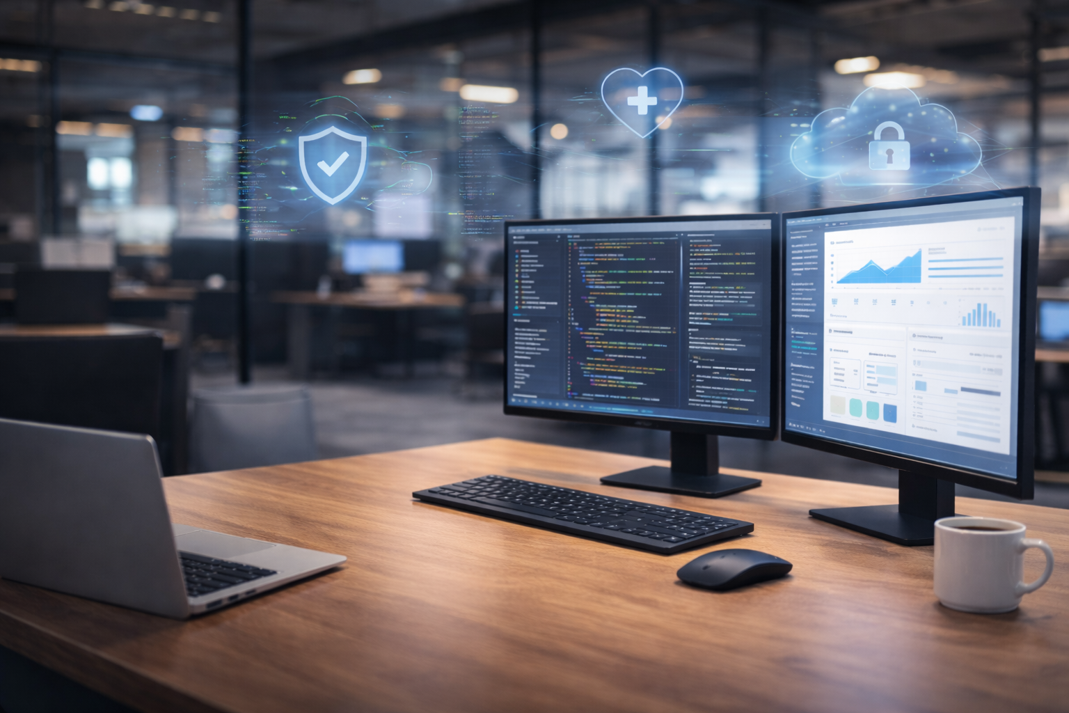 Modern care technology workspace